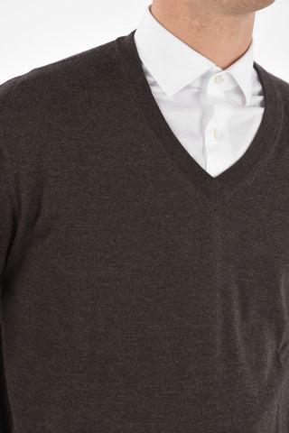 Wool V Neck Sweater