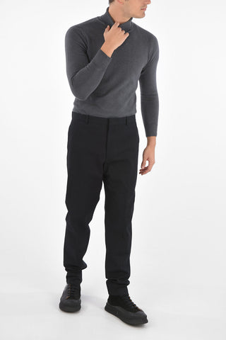 Mid Rise Cotton Pants