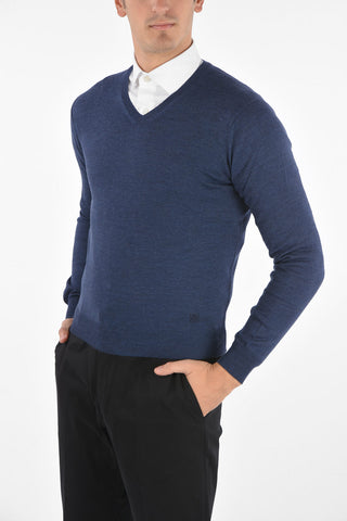 Maglia Collo a V in Lana