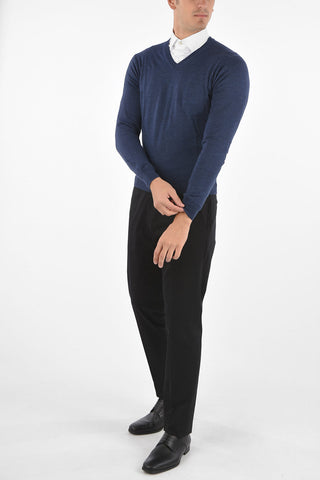 Maglia Collo a V in Lana