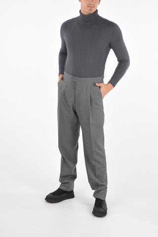 Pantaloni ad 1 Pince TBACY con Tasche ad Aletta