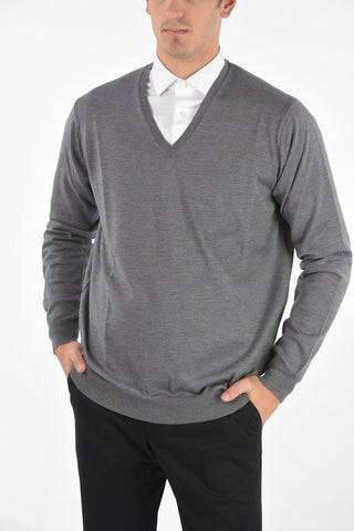 Maglia Collo a V in Lana