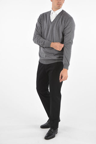 Maglia Collo a V in Lana