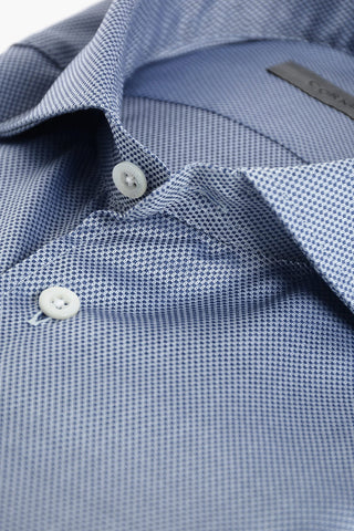 Camicia Pin Point con Collo Francese