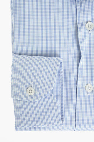tattersall check spread collar shirt