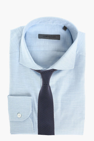 Herringbone Spread Collar Shirt