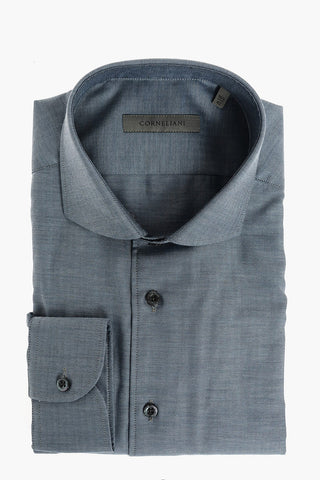 camicia plain herringbone