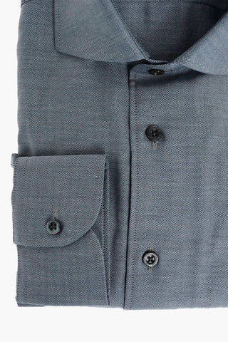 camicia plain herringbone