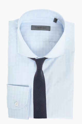 District Check Spread Collar Shirt