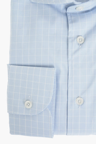 District Check Spread Collar Shirt