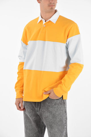 long sleeve 2 button polo shirt