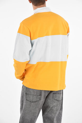 long sleeve 2 button polo shirt