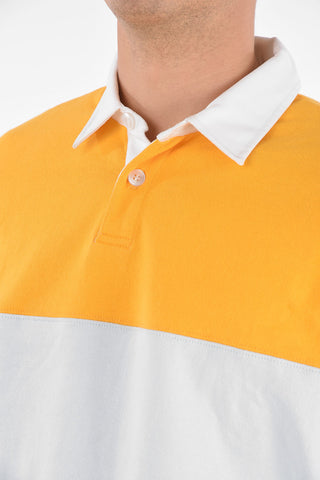 long sleeve 2 button polo shirt