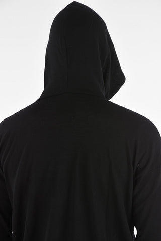 virgin wool hooded sweater