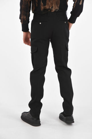 wool Mid-rise waist cargo pants