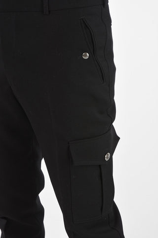 wool Mid-rise waist cargo pants