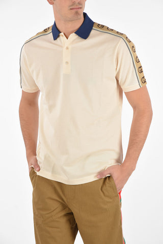 piquè cotton 3 button polo shirt