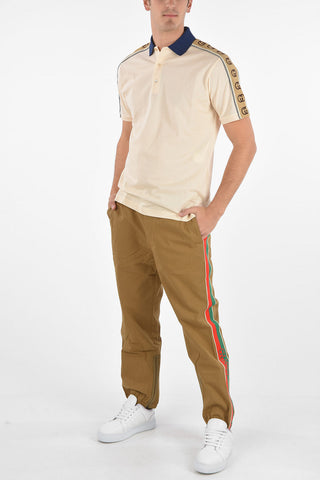 piquè cotton 3 button polo shirt
