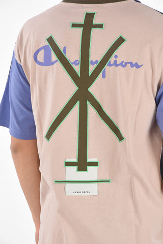 CRAIG GREEN embroidered crew-neck t-shirt