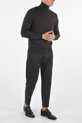 EZ LUXURY cashmere and silk turtle-neck sweater