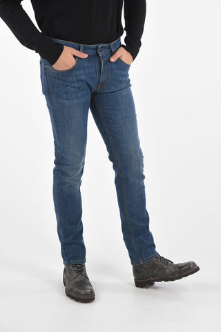 18cm Mid-rise waist straight fit jeans