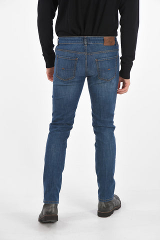 18cm Mid-rise waist straight fit jeans
