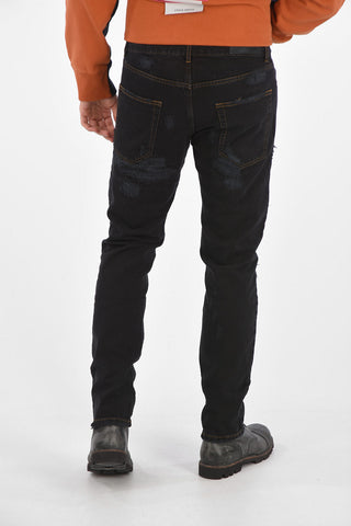 distressed jeans a vita regolare 17cm