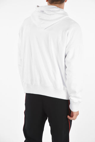 GREG LAUREN printed sweatshirt with hood