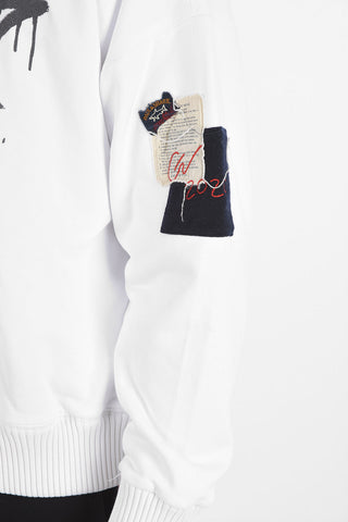GREG LAUREN printed sweatshirt with hood