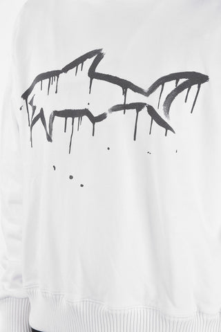 GREG LAUREN printed sweatshirt with hood