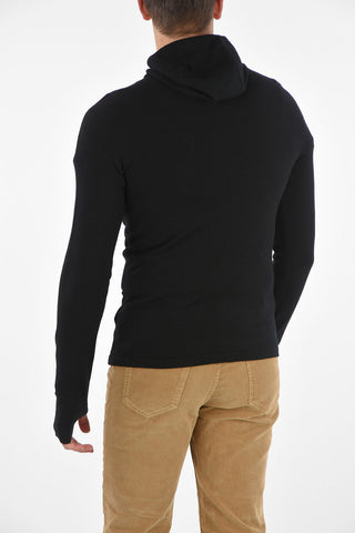 cashmere blend hooded sweater