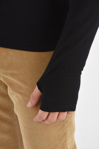cashmere blend hooded sweater