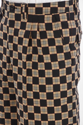 check DAN Mid-rise waist bermuda shorts