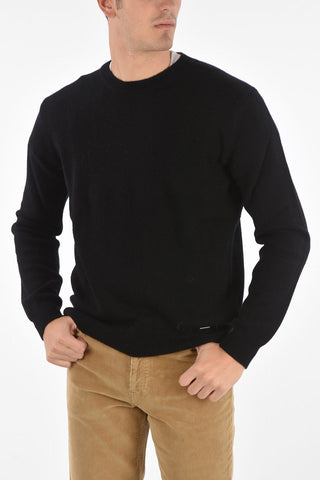 wool and cashmere crew-neck sweater