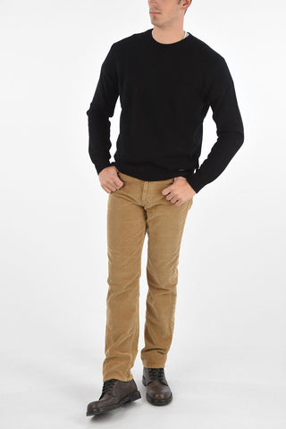 wool and cashmere crew-neck sweater
