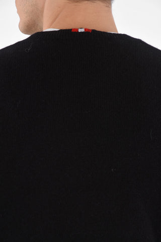 wool and cashmere crew-neck sweater