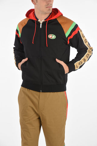 Felpa con cappuccio e chiusura zip