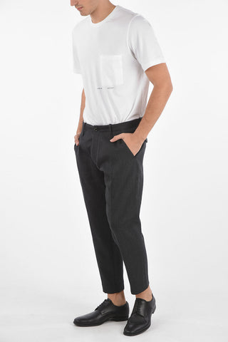 Mid-rise waist belt loops KENT trousers