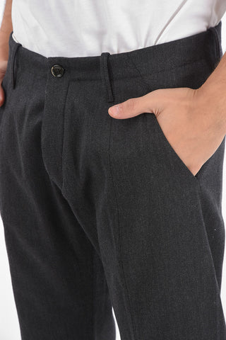 Mid-rise waist belt loops KENT trousers