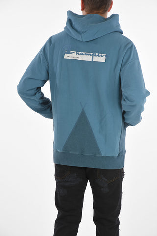 CRAIG GREEN felpa hoodie con ricamo