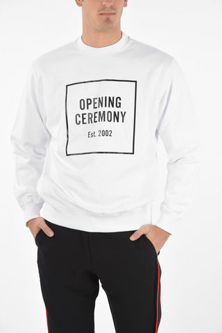printed crew-neck sweatshirt