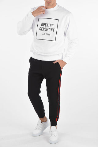 printed crew-neck sweatshirt