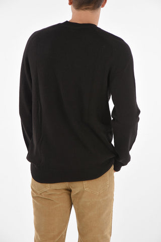 wool  MID GAUGE cew-neck sweater