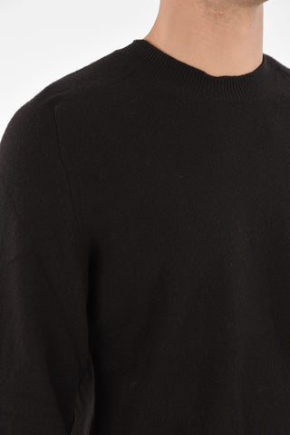 wool  MID GAUGE cew-neck sweater