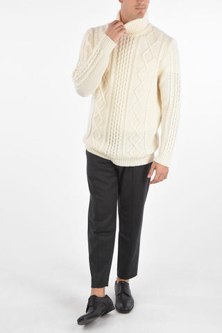 turtle neck cable knit sweater
