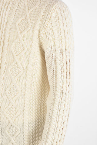 turtle neck cable knit sweater