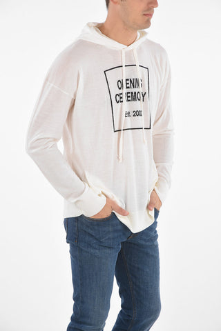 virgin wool hooded sweater