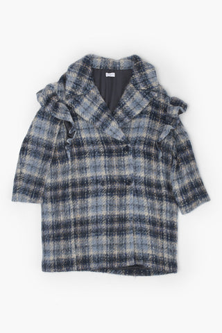 Double Breasted Tartan Coat