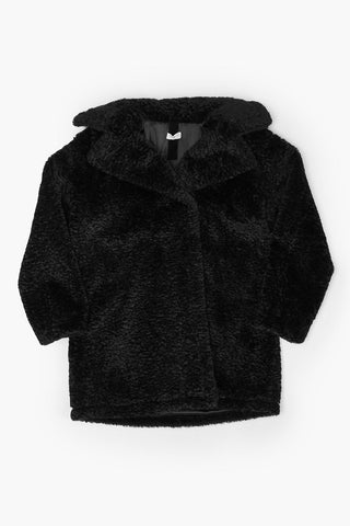 Bouclè Coat with Embroidery