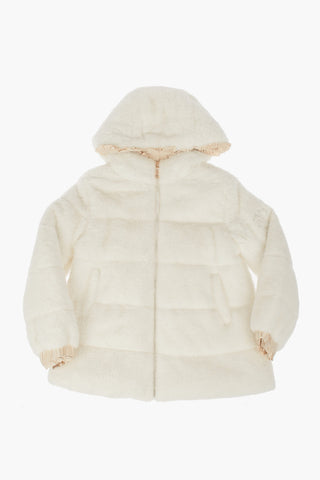 Cappotto in Ecopelliccia con Cappuccio